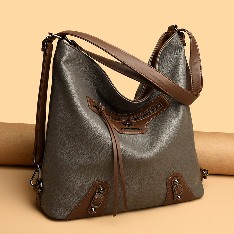 Umhängetasche für Damen ⎜ Große Schultertasche mit mehreren Fächern und viel Stauraum für Alltag und Reisen