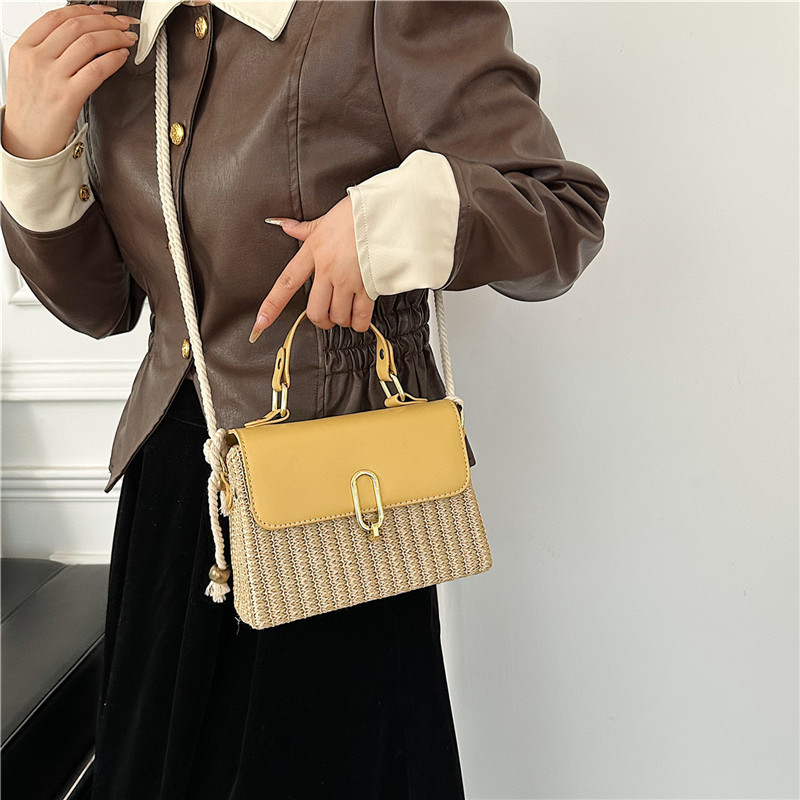 Woven Handtasche für Damen ⎜ Vielseitiges Design mit Schultergurt und eleganter Rattan-Optik