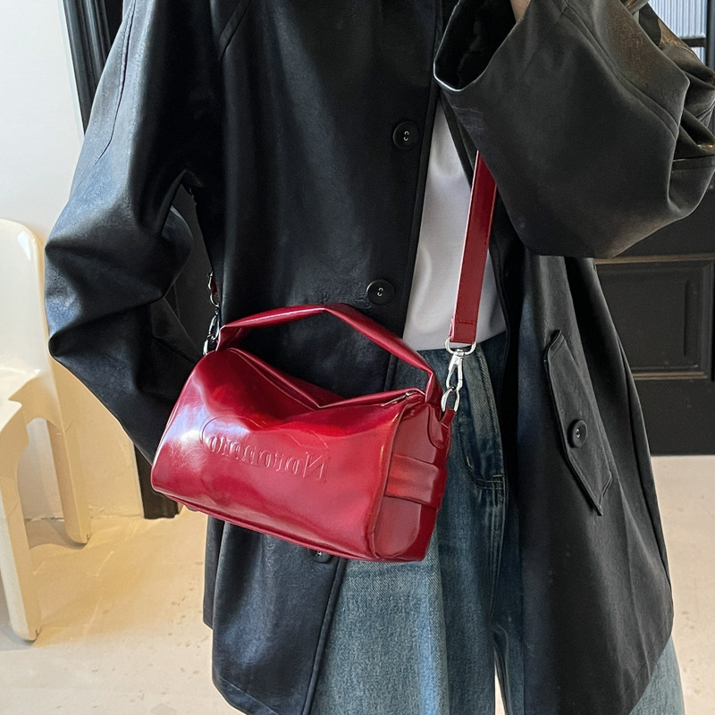 Schultertasche für Damen ⎜ Modische Umhängetasche mit großem Innenfach und abnehmbarem Riemen für den Alltag