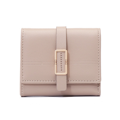 Damen Faltbare Geldbörse mit Riegelverschluss ⎜ Kompakte Brieftasche mit Münzfach und Kartenfächern für den Alltag
