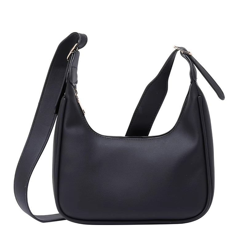 Damen Schultertasche im Retro-Stil ⎜ Schlichte Handtasche mit Viel Stauraum und Breitem Verstellbarem Riemen