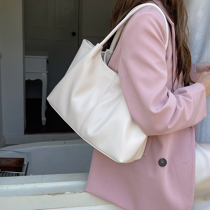 Schultertasche für Damen ⎜ Schlichtes Design mit großem Stauraum für Alltag und Büro