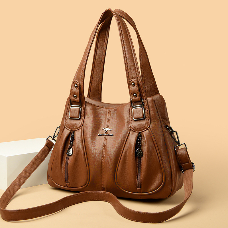 Umhängetasche für Damen ⎜ Geräumige Schultertasche mit mehreren Fächern für Alltag und Freizeit