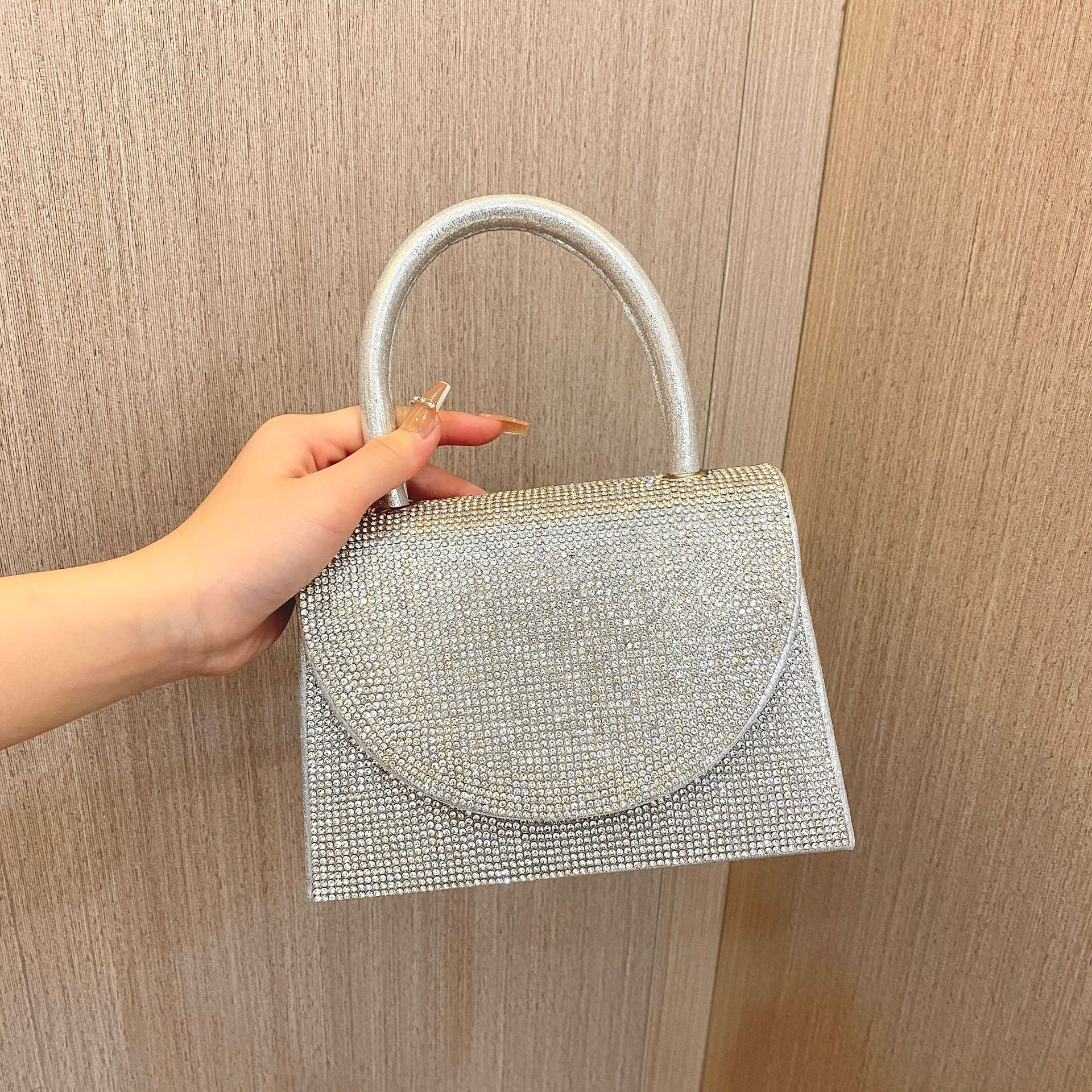 Abendtasche mit Strass ⎜ Glitzernde Handtasche für Party, Hochzeit oder festliche Anlässe