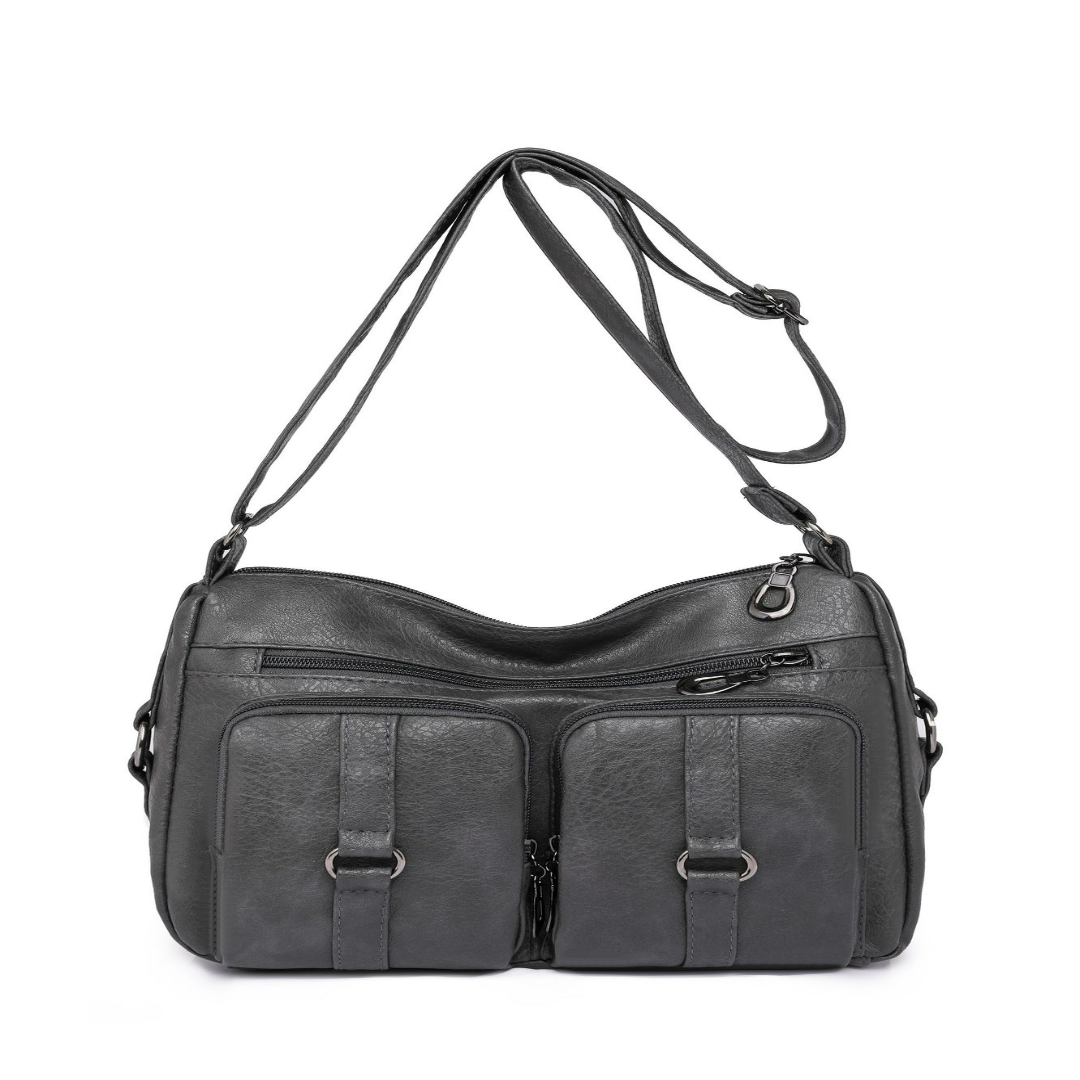 Crossbody Tasche für Damen ⎜ Alltagstaugliche Umhängetasche mit Fächern und verstellbarem Schulterriemen