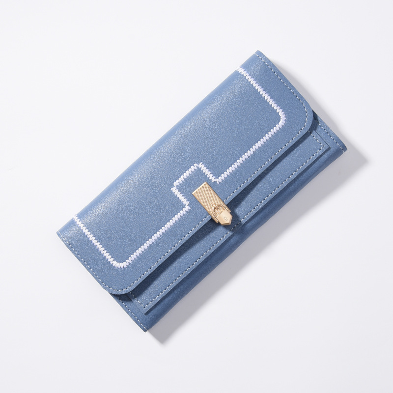 Damen Clutch Geldbörse ⎜ Lange Brieftasche mit großem Fassungsvermögen und mehreren Kartenfächern