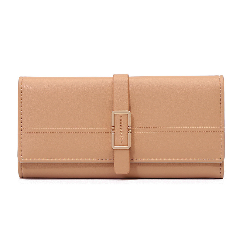 Clutch für Damen ⎜ Elegante Dreifach-Faltbörse mit Metallschnalle und großzügigem Stauraum für Karten und Bargeld