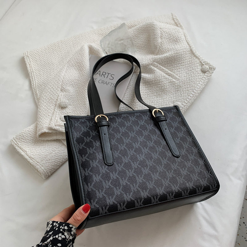 Damen Handtasche ⎜ Geräumige Schultertasche mit Print für Uni und Alltag
