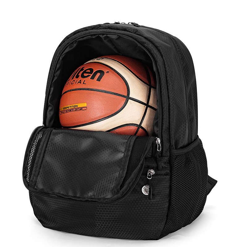 Sportlicher Rucksack für Damen ⎜ Großer Trainingsrucksack mit Netzfächern für Schule, Fußball oder Basketball