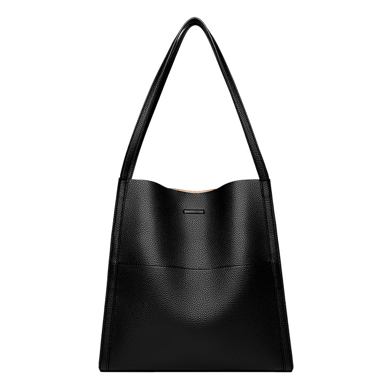 Damen Tragetasche ⎜ Große Schultertasche in Lederoptik für Büro, Einkauf und Alltag