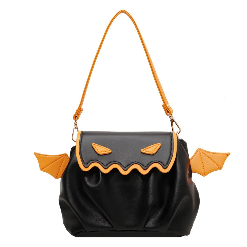 Umhängetasche für Damen ⎜ Verspielte Cloud-Bag mit Falten-Design und kontrastfarbenen Flügel-Details für besondere Anlässe