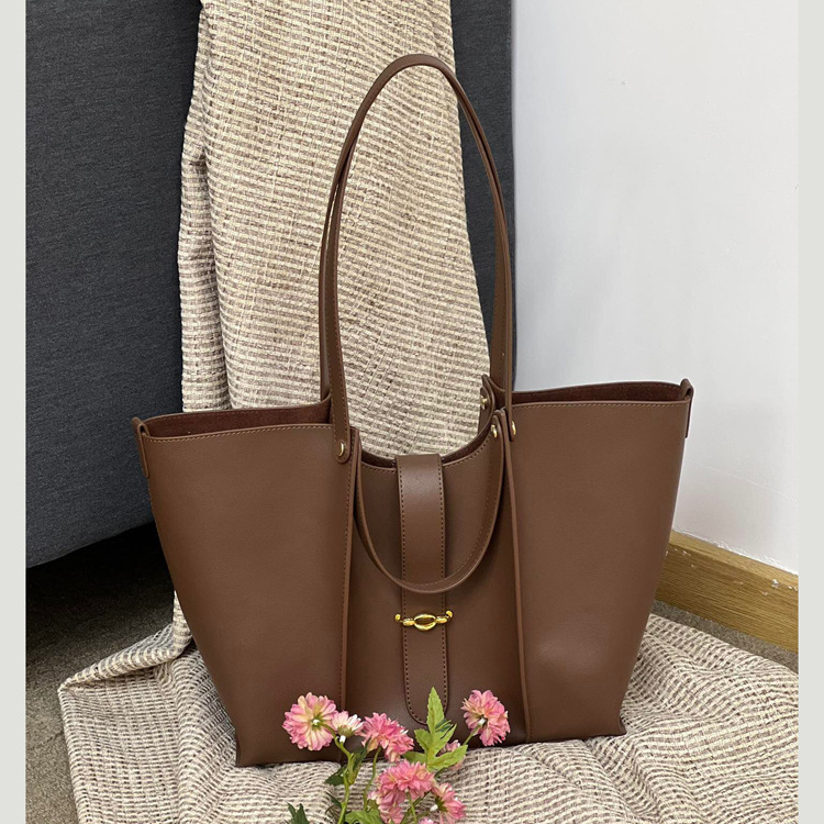 Shopper Tasche für Damen aus Echtleder ⎜ Hochwertige Tragetasche mit viel Platz für Büro, Alltag und City-Looks