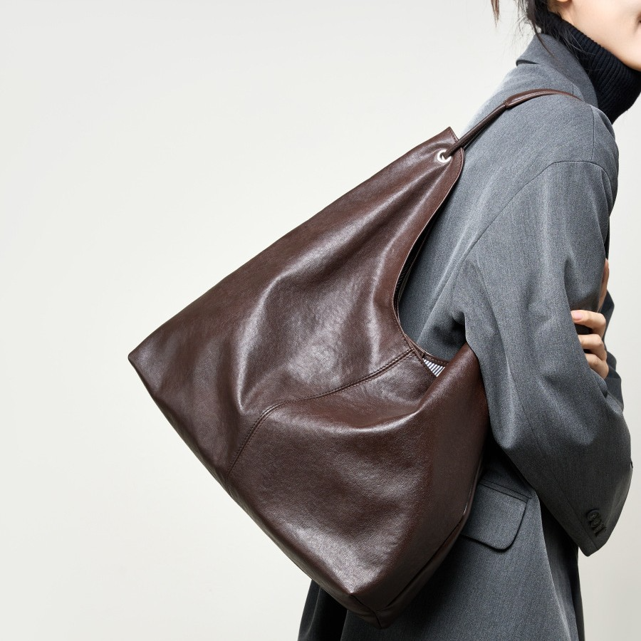 Shopper Tasche für Damen ⎜ Große Tragetasche aus Leder mit Struktur und viel Stauraum für den Alltag