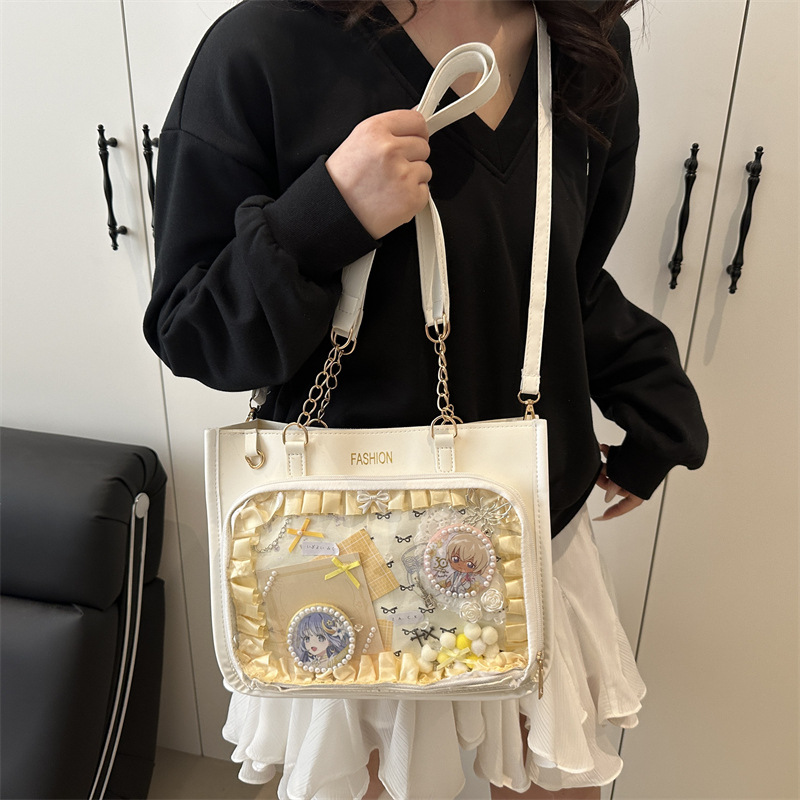 Tote Bag für Damen ⎜ Praktisches Design mit Netzfach und verstellbarem Schulterriemen für den Alltag