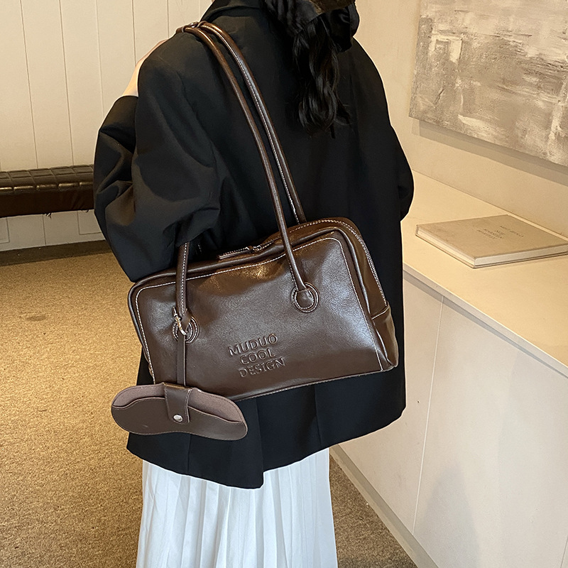 Shopper Tasche für Damen ⎜ Retro Schultertasche mit großem Stauraum für Alltag, Arbeit und Freizeit