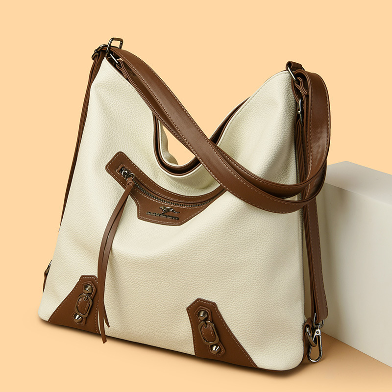Umhängetasche für Damen ⎜ Große Schultertasche mit mehreren Fächern und viel Stauraum für Alltag und Reisen