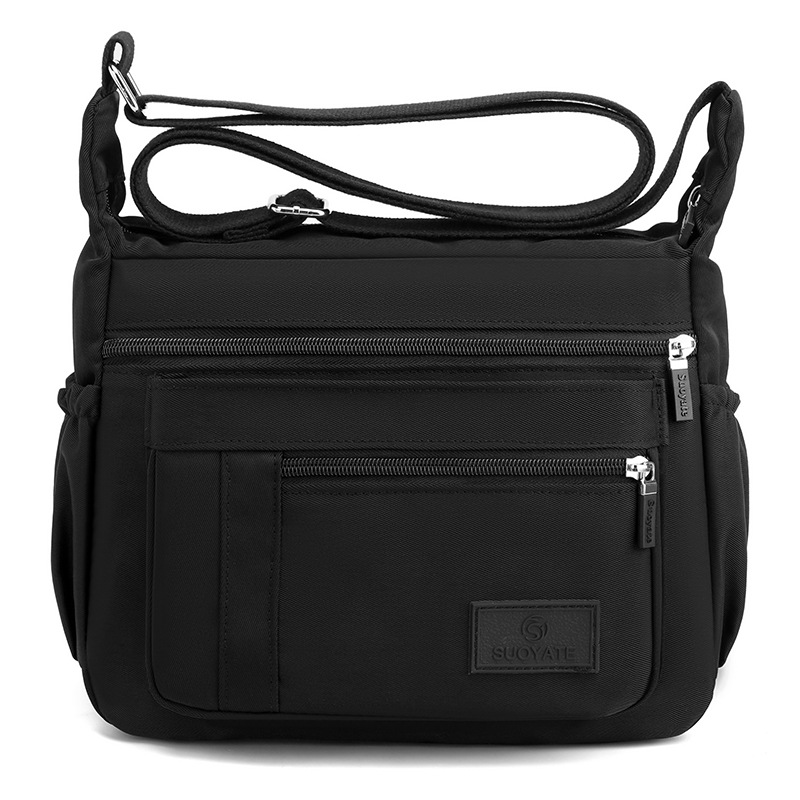 Umhängetasche für Damen ⎜ Wasserabweisende Handtasche aus Nylon mit viel Stauraum und praktischen Fächern