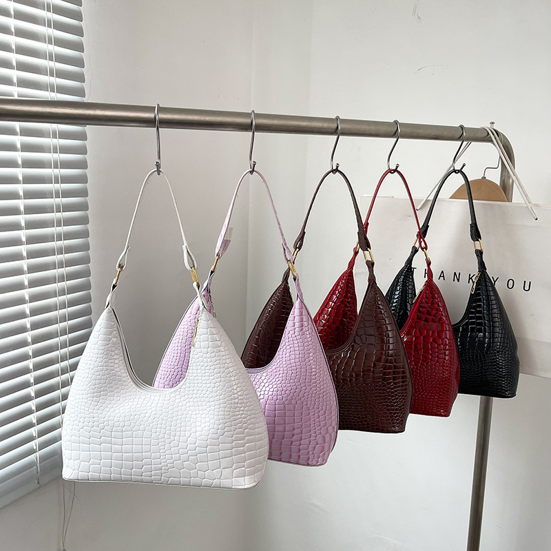 Schultertasche für Damen ⎜ Modische Umhängetasche mit großem Innenfach und abnehmbarem Riemen für den Alltag