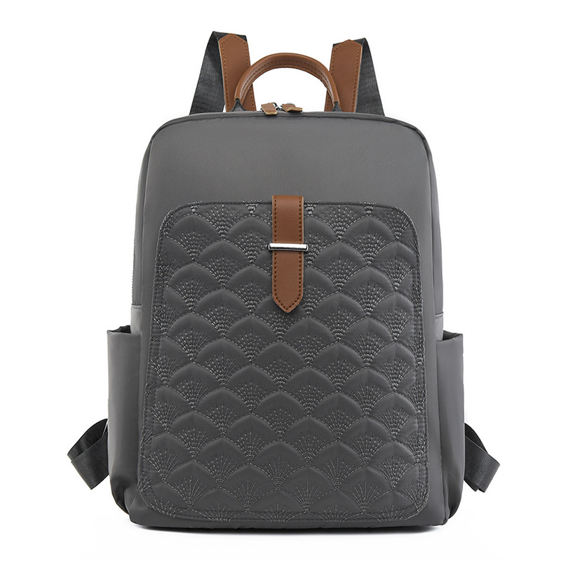 Damen Rucksack mit Fischmuster ⎜ Modischer Tagesrucksack mit großer Kapazität und Seitentaschen für Alltag und Büro