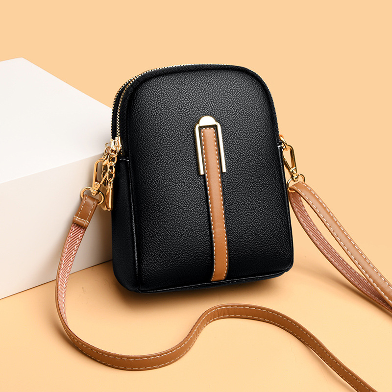 Umhängetasche für Damen ⎜ Kompakte Crossbody-Tasche mit Reißverschluss und elegantem Design