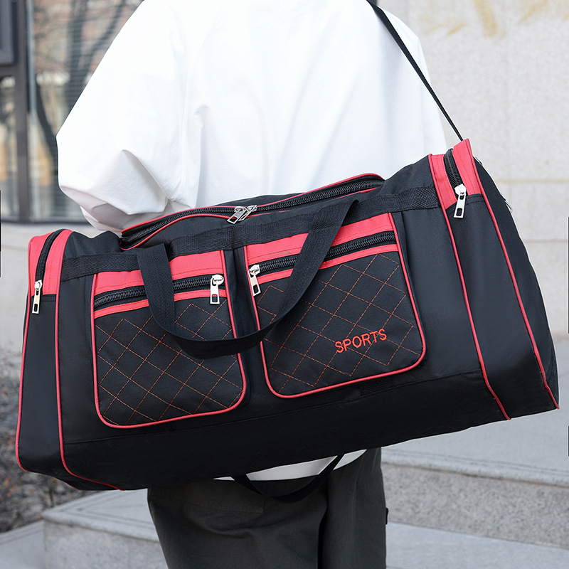 Sporttasche für Herren ⎜ Geräumige Reisetasche mit Reißverschlussfächern und Schultergurt für Fitness und Kurztrips