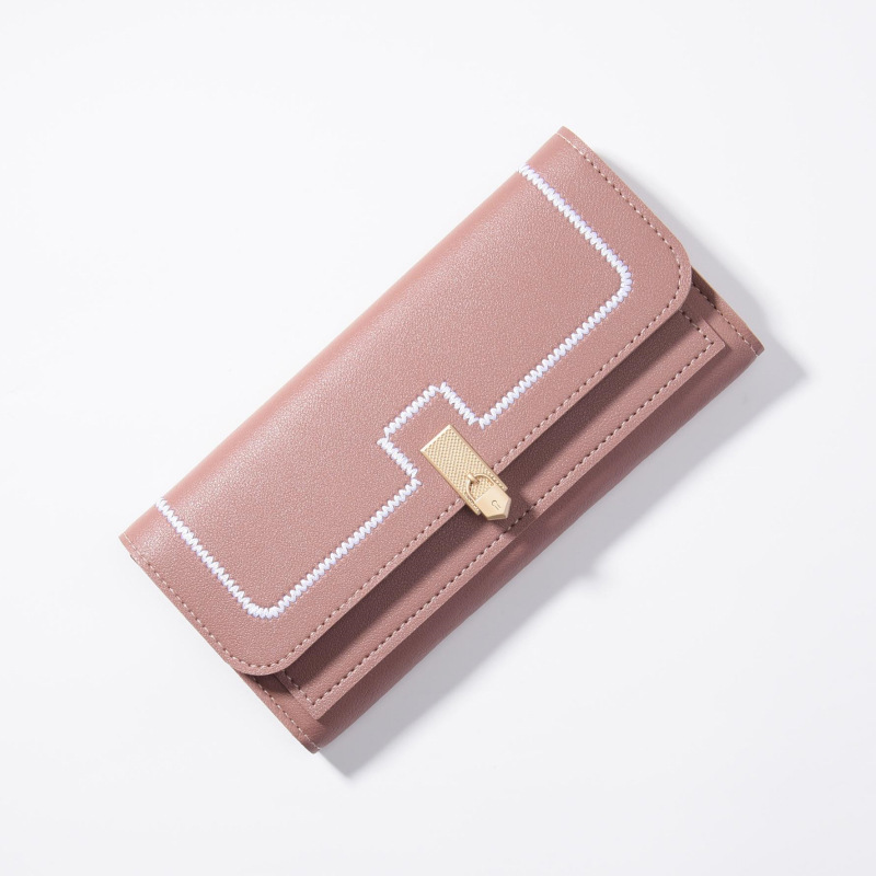 Damen Clutch Geldbörse ⎜ Lange Brieftasche mit großem Fassungsvermögen und mehreren Kartenfächern