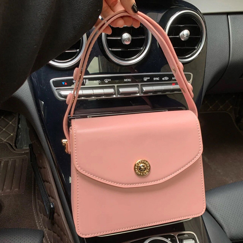 Umhängetasche für Damen ⎜ Modische Retro-Handtasche mit Tragegriff und verstellbarem Riemen für Alltag und Ausgehen