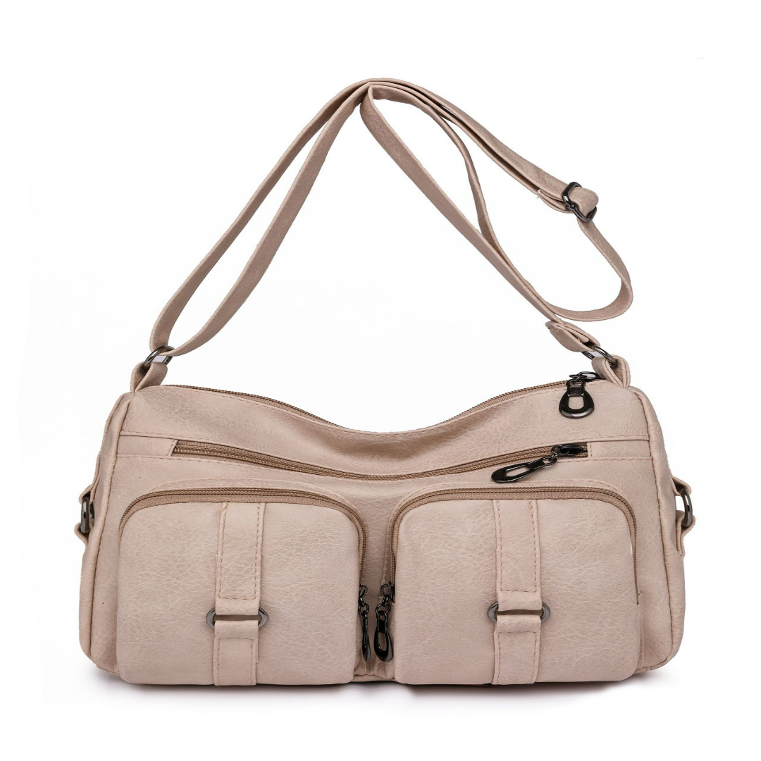 Crossbody Tasche für Damen ⎜ Alltagstaugliche Umhängetasche mit Fächern und verstellbarem Schulterriemen