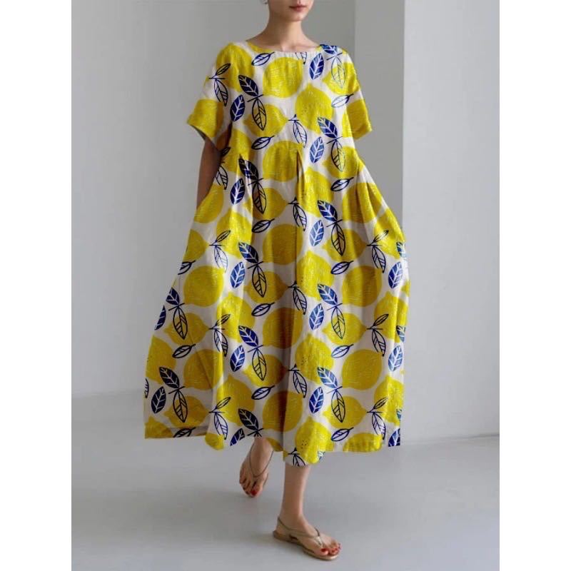 Emilia - Boho-Blumenkleid - Weites Kleid