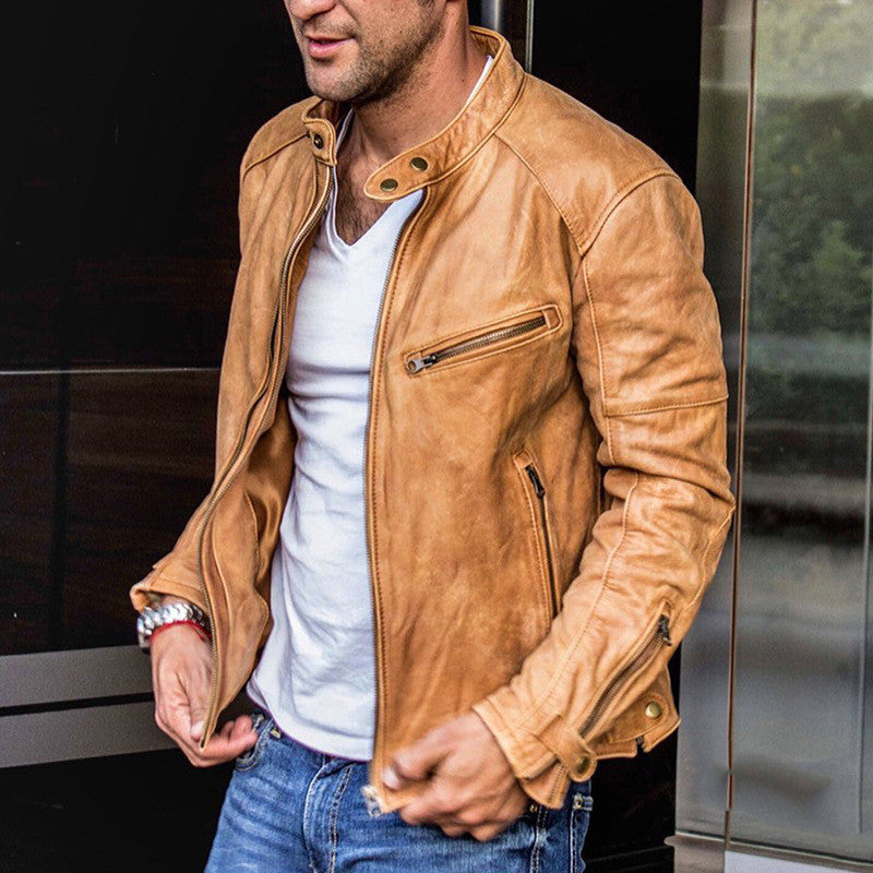 Andrie - Elegante und wetterfeste lederjacke