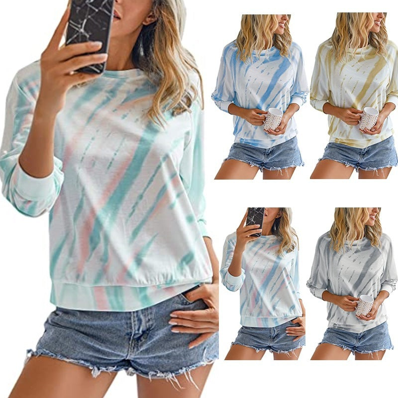 Jess – lässiges Langarm-T-Shirt mit Print für Damen