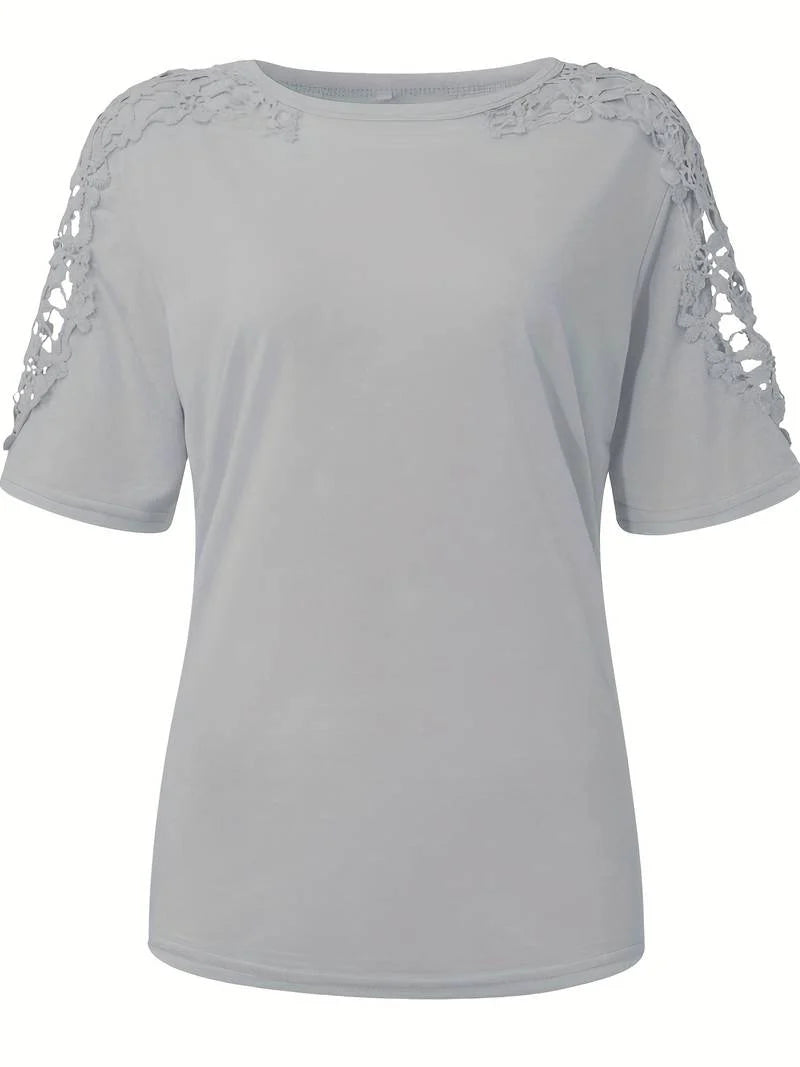 Lean - Lässiges Rundhals-kurzarmshirt