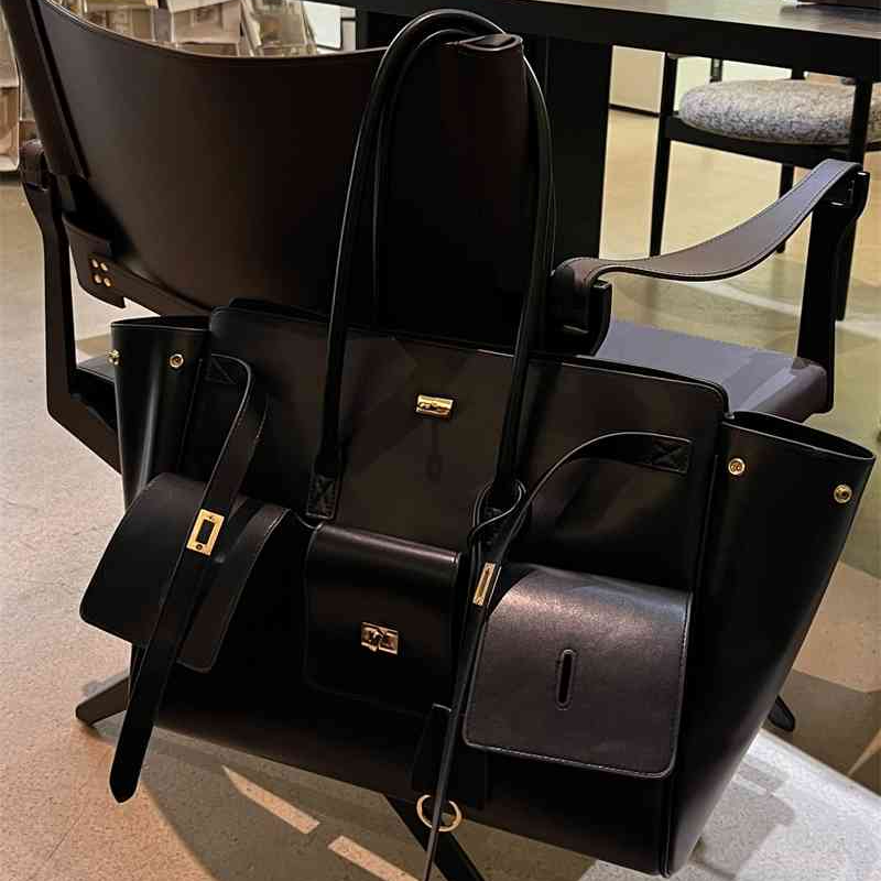 Shopper Tasche für Damen ⎜ Große Schultertasche im Wing-Design mit viel Stauraum für Beruf und Alltag