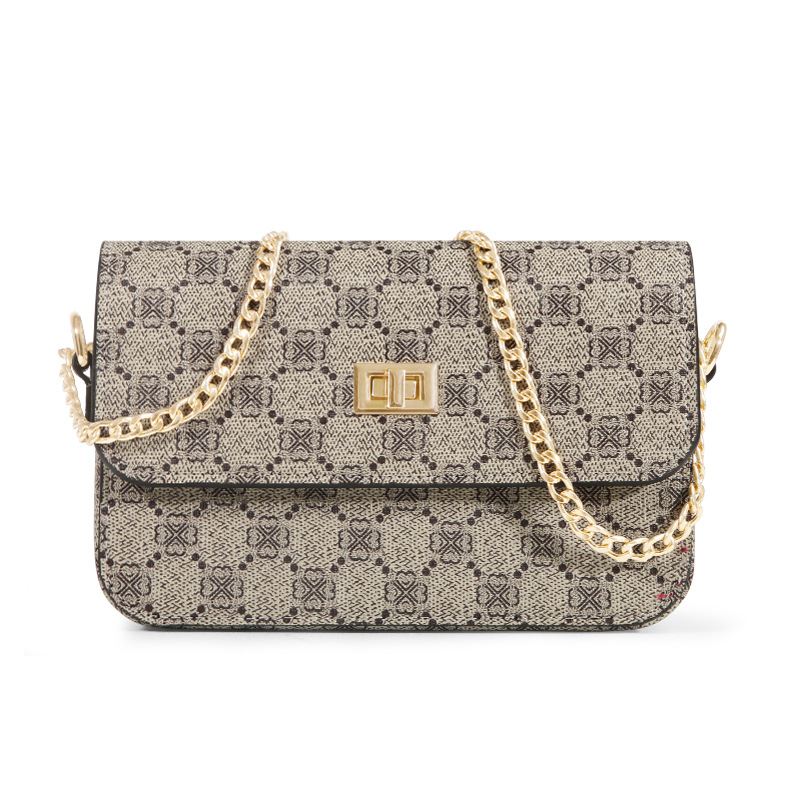 Umhängetasche für Damen ⎜ Bedruckte Schultertasche mit Kettenriemen und großer Kapazität für Alltag und Ausgehen