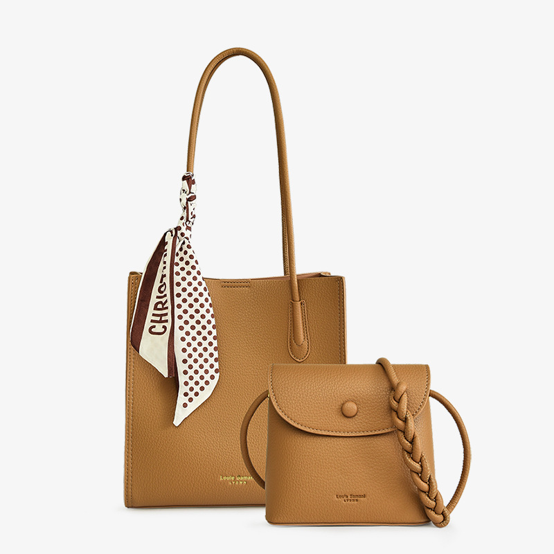Tasche Mit Kombiset ⎜ Vielseitige Schultertasche Mit Kleiner Umhängetasche Und Strukturierter Oberfläche