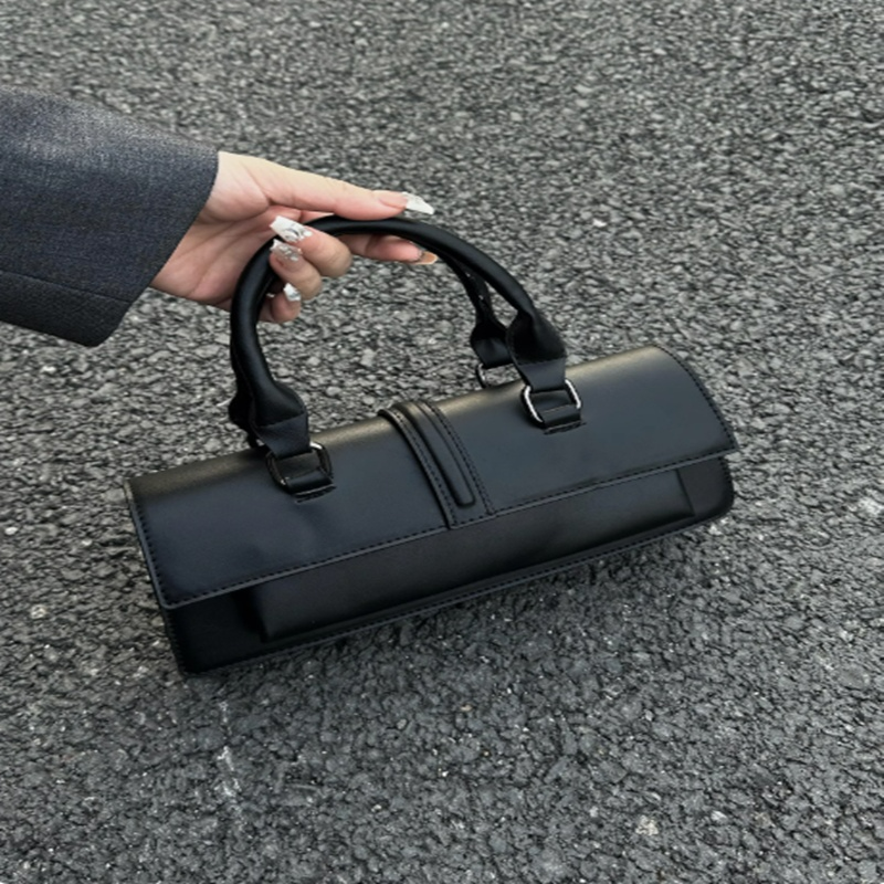 Damen Umhängetasche Mit Griff ⎜ Elegante Schultertasche In Zylinderform Für Alltag Und Business-Looks