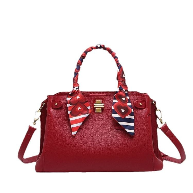 Damen Handtasche mit Schalgriff ⎜ Elegante Schultertasche mit viel Stauraum für Alltag und Freizeit