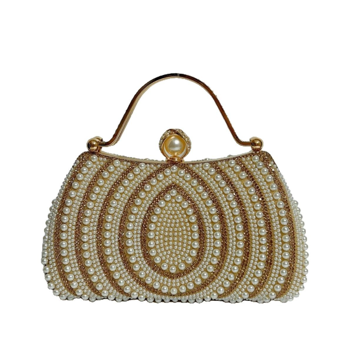 Damen Schultertasche Mit Perlen ⎜ Elegante Abendtasche Für Besondere Anlässe Und Festliche Outfits