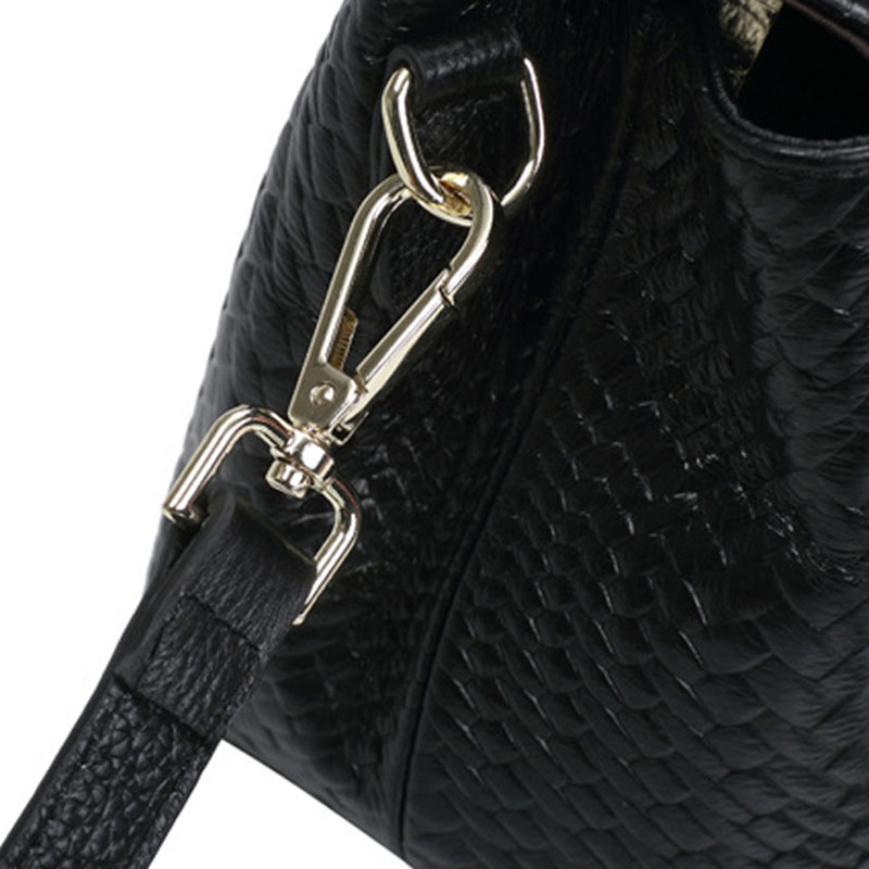 Woven Crossbody Bag für Damen ⎜ Stilvolle Schultertasche aus echtem Leder im trendigen Design
