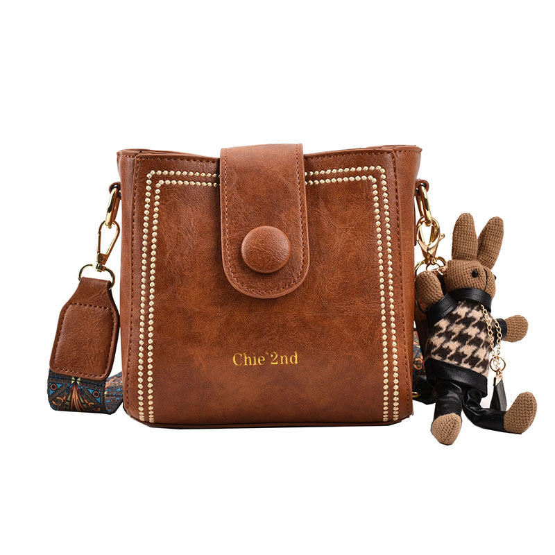 Umhängetasche für Damen ⎜ Modische Schultertasche im Retro-Look mit strukturierter Oberfläche für Alltag und Ausgehen