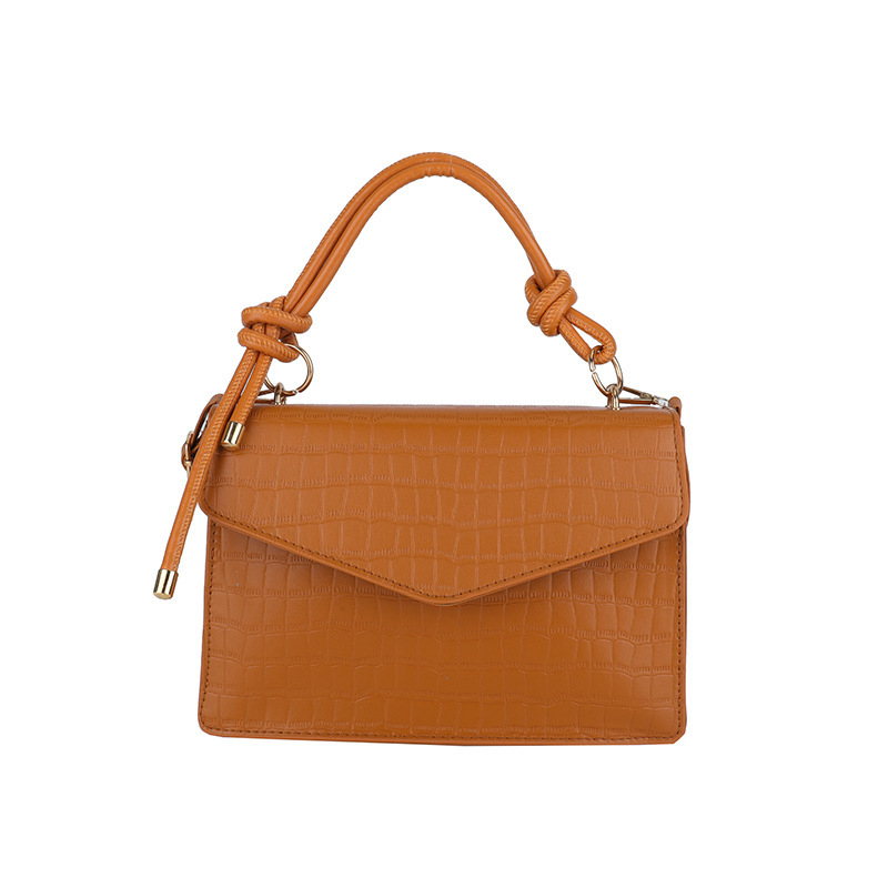 Damen Schultertasche in Lederoptik ⎜ Elegantes Retro-Design mit Tragegriff und verstellbarem Umhängeriemen