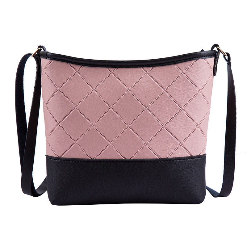 Umhängetasche für Damen ⎜ Schultertasche mit Rautenmuster und Retro-Design für Alltag und Freizeit