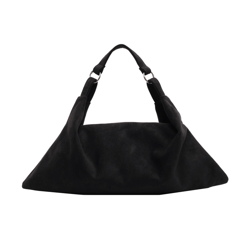 Umhängetasche für Damen ⎜ Leichte Schultertasche aus Wildleder-Optik mit Reißverschluss und Stil