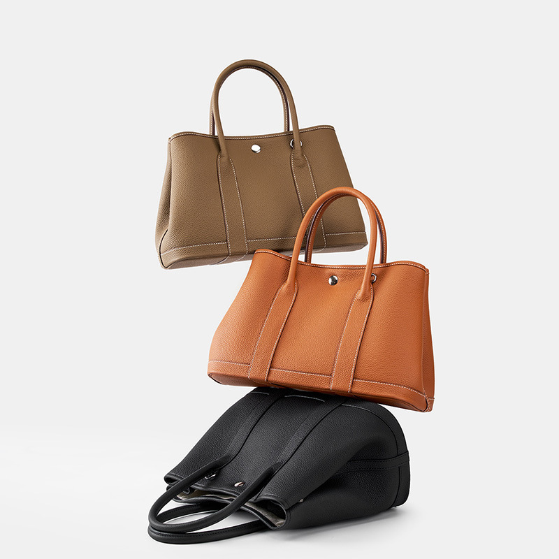 Shopper Tasche für Damen ⎜ Vielseitige Tragetasche aus Leder für Einkauf, Arbeit und Alltag