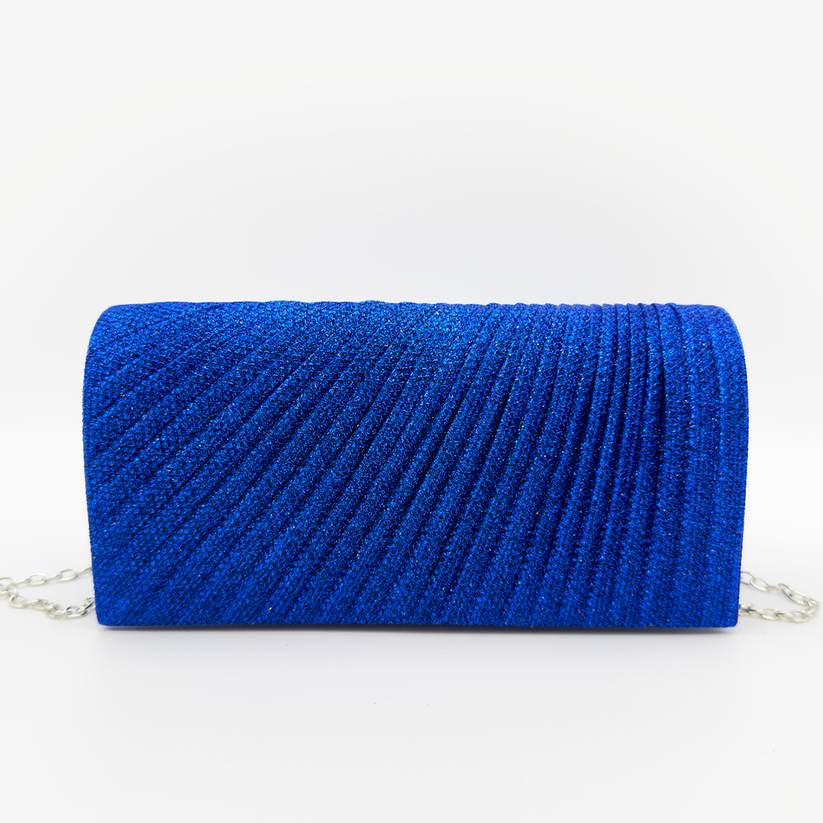 Clutch Tasche für Damen ⎜ Elegante Falt-Design Abendtasche mit glitzerndem Finish und kompakter Größe