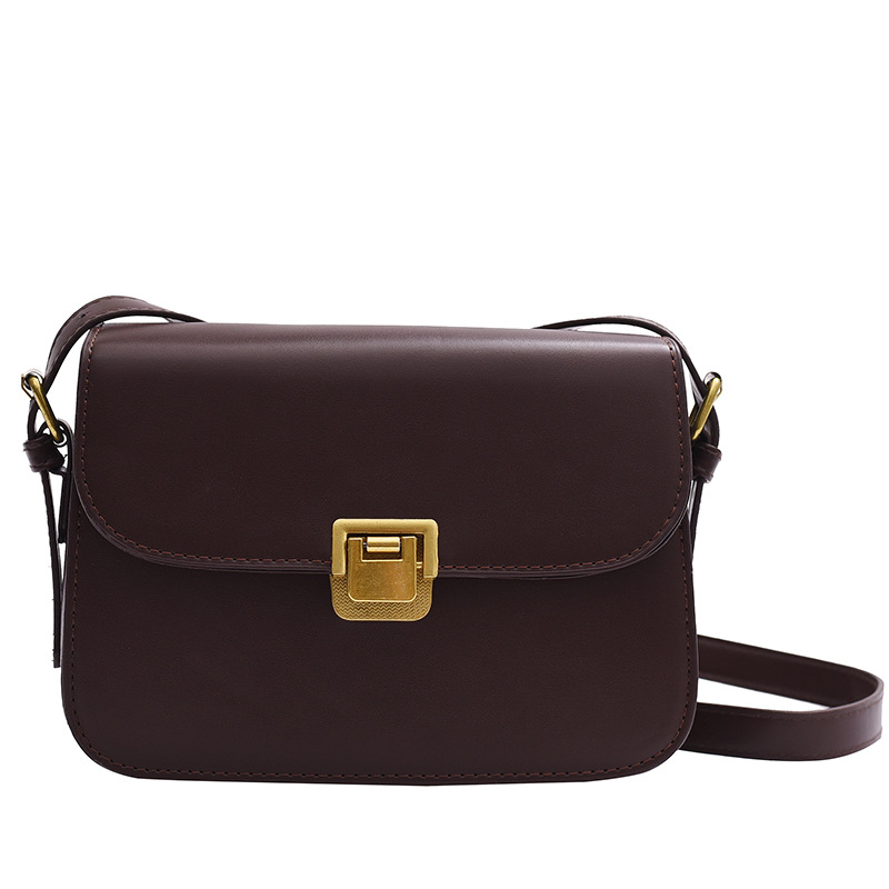 Umhängetasche mit Schnalle ⎜ Schlichte Schultertasche für Damen mit Eleganter Form und Verstellbarem Riemen