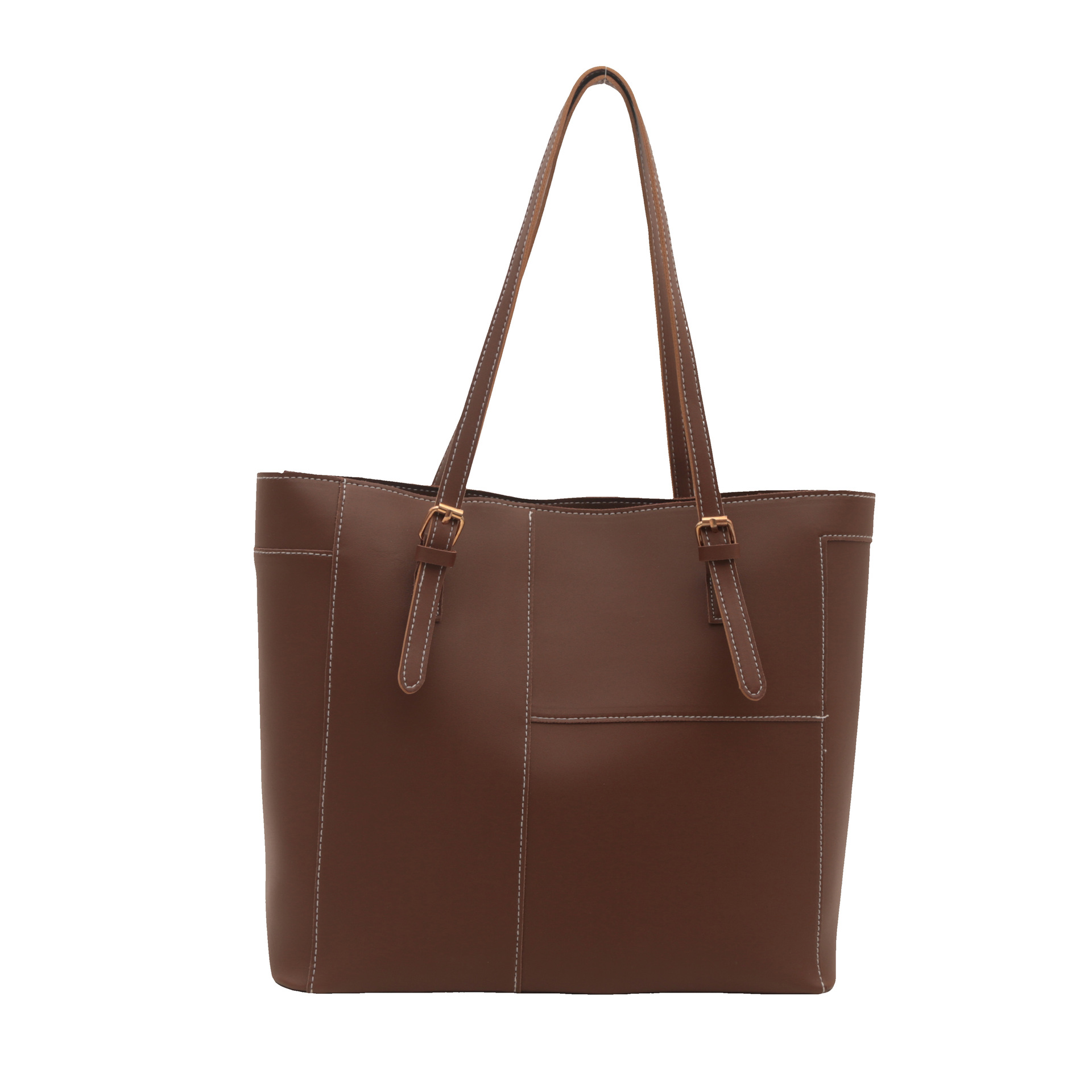 Tote Bag für Damen ⎜ Schlichte Tragetasche mit großem Fassungsvermögen für Büro, Einkauf und Alltag
