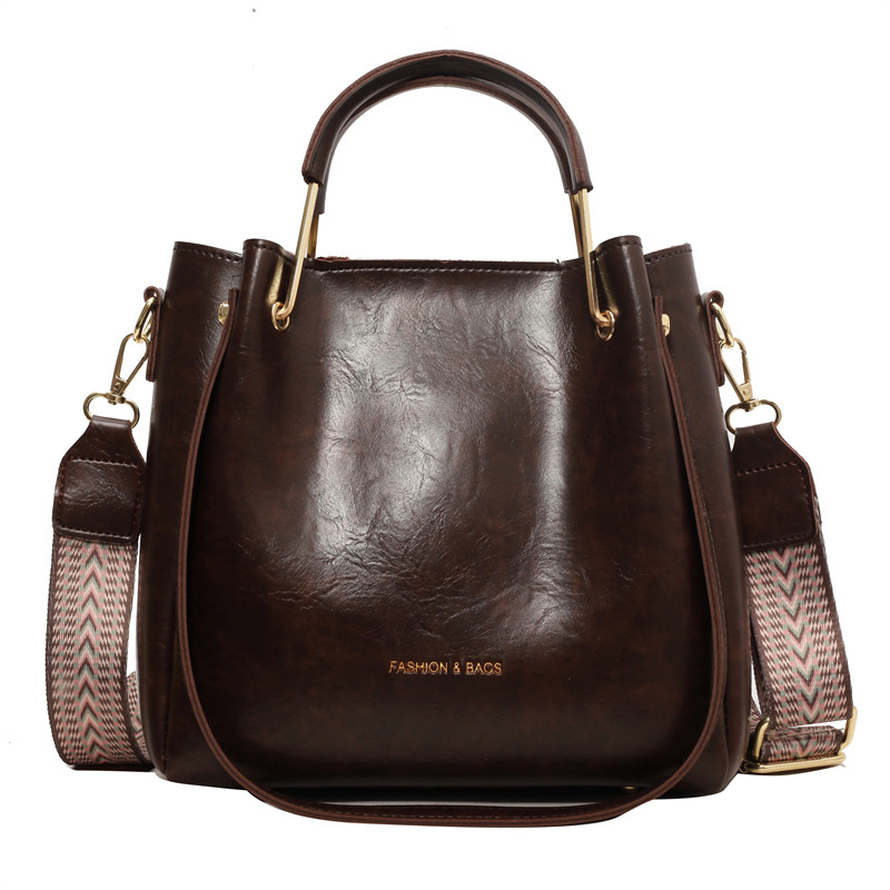 Shopper Tasche für Damen ⎜ Retro Handtasche mit Schulterriemen und viel Stauraum für Alltag und Freizeit