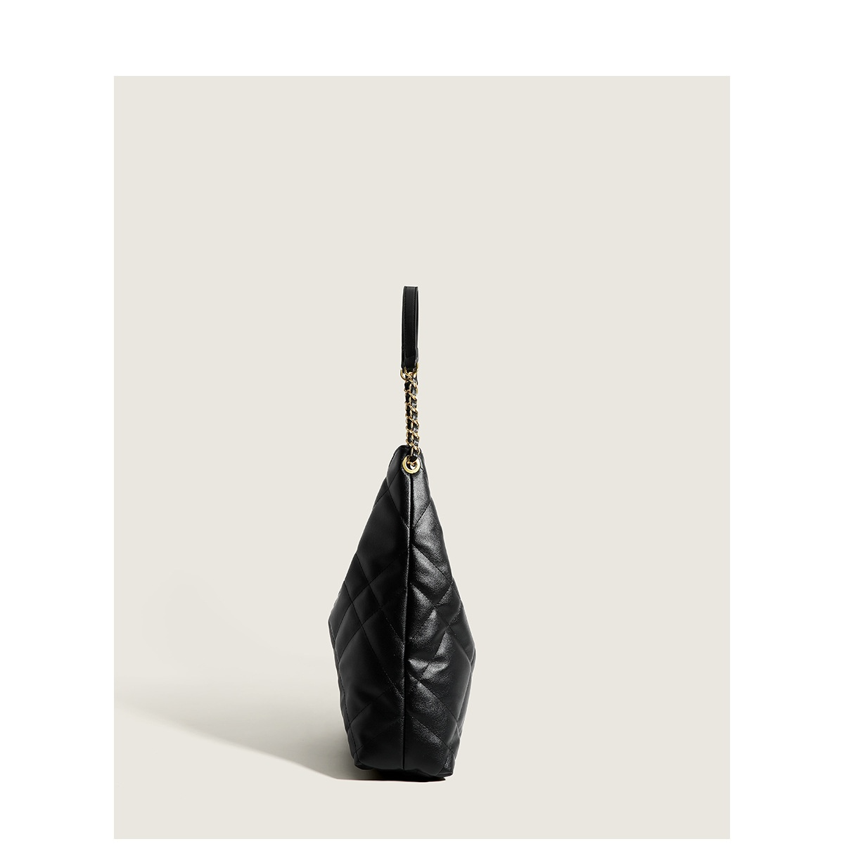 Shopper Tasche für Damen ⎜ Klassische Schultertasche mit Rautenmuster und Kettenriemen für Büro und Alltag