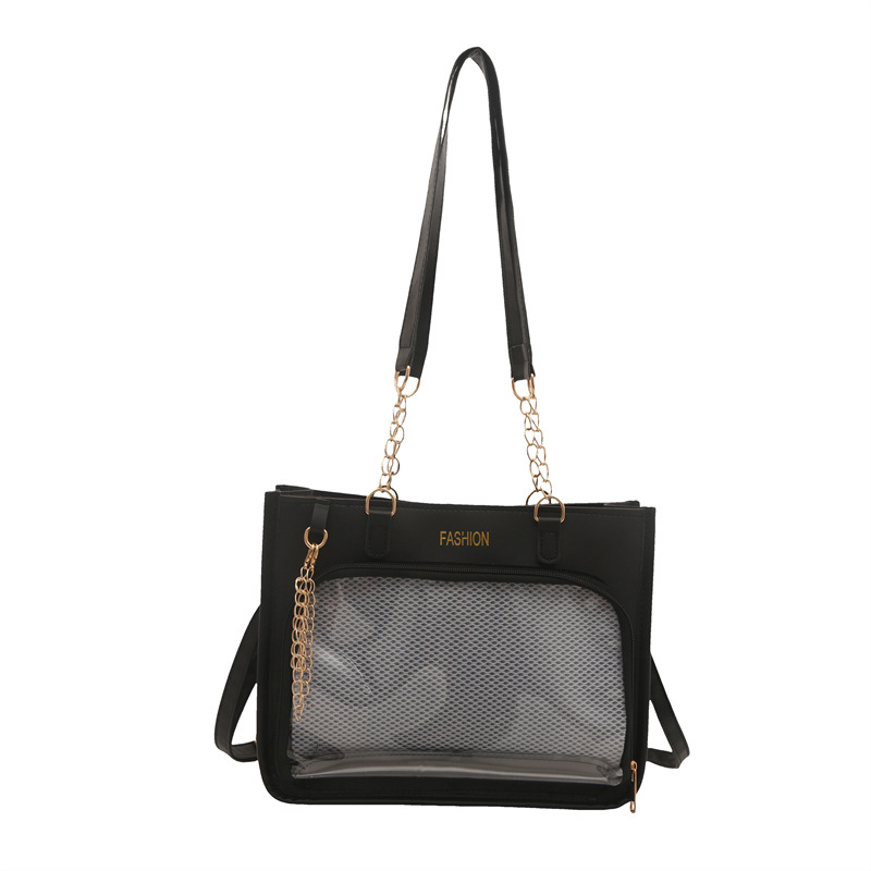 Tote Bag für Damen ⎜ Praktisches Design mit Netzfach und verstellbarem Schulterriemen für den Alltag